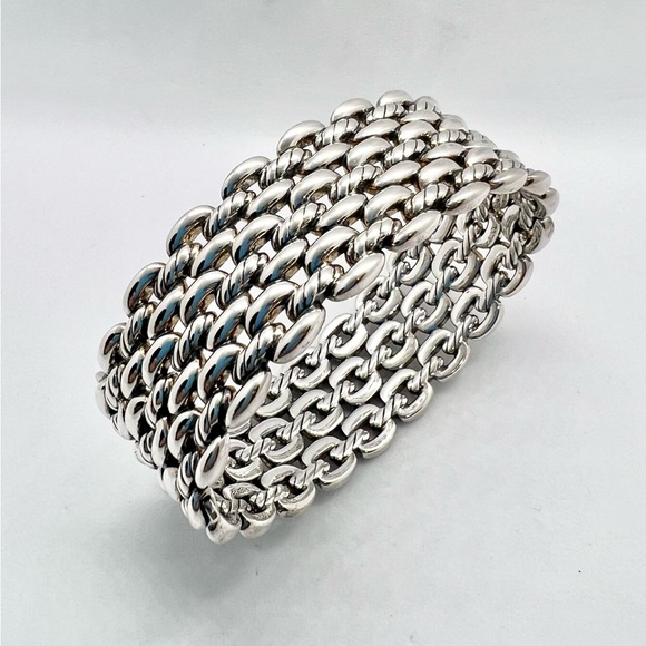 David Yurman Thoroughbred 3-Row Cuff Bracelet - Picture 16 of 16